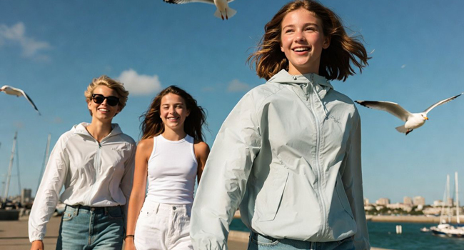  Estudiantes en Portsmouth durante un viaje de idiomas con LISA! paseando por el puerto y disfrutando del apoyo y el tiempo libre