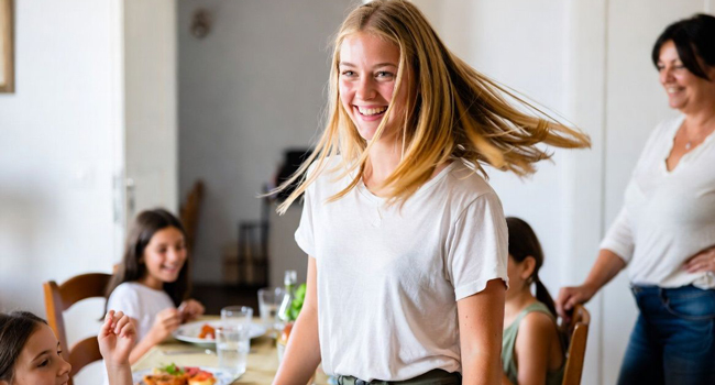 Alojamiento en familia anfitriona con un curso de italiano de LISA! para jóvenes en Florencia Estudiante disfrutando de la vida en una familia anfitriona durante un curso de italiano de LISA! en Florencia, Italia