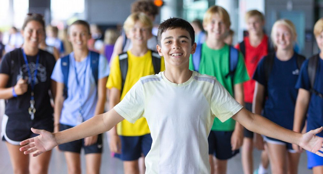 Llegada a Trieste para un curso de italiano de LISA! para jóvenes Grupo de estudiantes llegando a un curso de italiano de LISA! para jóvenes en Trieste, Italia