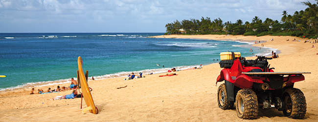LISA-Sprachreisen-Englisch-Hawaii-Honolulu-Strand-Waikiki-Beach-Wassersport-Surfen-Baden-Quad-Fahren-Palmen