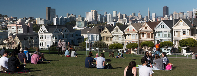 LISA-Sprachreisen-Erwachsene-Englisch-USA-San-Francisco-Park-Skyline-Picknick LISA-Sprachreisen-Erwachsene-Englisch-USA-San-Francisco-Park-Skyline-Picknick