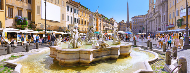 LISA-Sprachreisen-Erwachsene-Italienisch-Italien-Rom-Piazza-Navona-Brunnen-Platz LISA-Sprachreisen-Erwachsene-Italienisch-Italien-Rom-Piazza-Navona-Brunnen-Platz