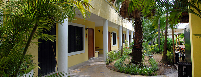 LISA-Sprachreisen-Erwachsene-Spanisch-Mexiko-Playa-del-Carmen-Schule-innen-Palmen