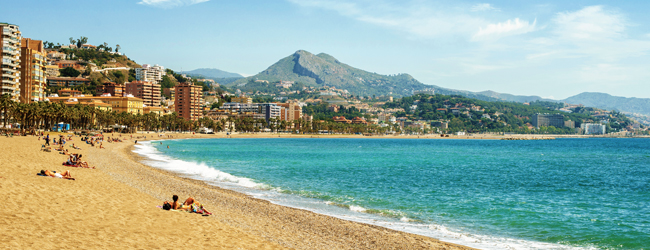 Die Bucht am Meer in Malaga bei einer LISA! Sprachreise