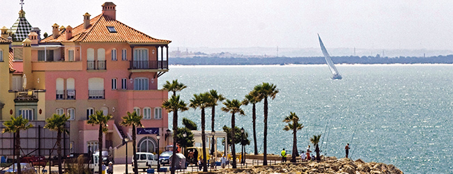 LISA-Sprachreisen-Spanisch-El-Puerto-Santa-Maria-Meer-Strand-Aussicht-Hafen-Segelboote-Segeln-Spanisch-Andalusien